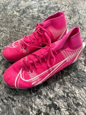 Nike Women's Custom Hot Pink Mercurial Soccer Cleats size 7
